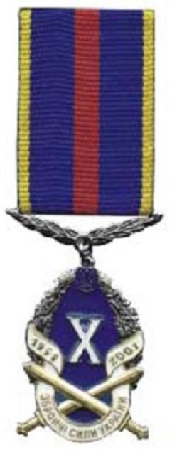 Медаль 10 років Збройним Силам України, Україна