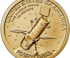 Монета Космічний телескоп «Хаббл», 1 долар 2020, США, Американські інновації