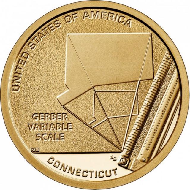 Монета Шкала Гербера, 1 долар 2020, США, Американські інновації