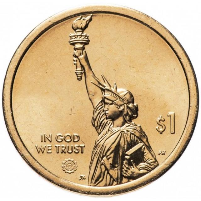 Монета Вакцина проти поліомієліту, 1 долар 2019, США, Американські інновації