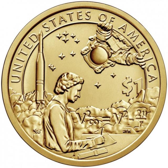 Монета Індіанці в космічній програмі, 1 долар 2019, США, Корінний американець