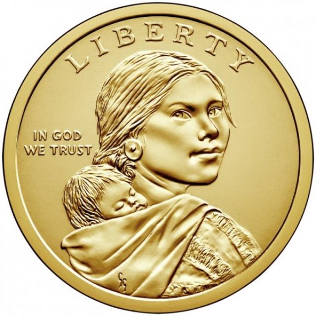 Монета Джим Торп Ва-То-Хук, 1 долар 2018, США, Корінний американець