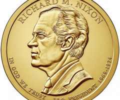 Монета Річард М. Ніксон, 1 долар 2016, США, Президенти США