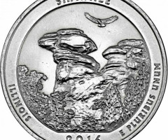 Монета Національний ліс Шоні, ¼ долара 2016, США, Прекрасна Америка Квотери