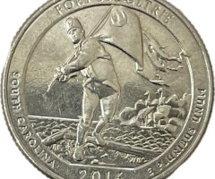 Монета Форт Моултрі, ¼ долара 2016, США, Прекрасна Америка Квотери