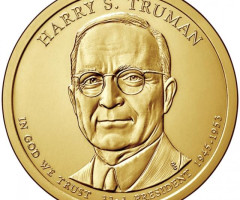Монета Гаррі С. Трумен, 1 долар 2015, США, Президенти США