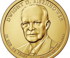 Монета Дуайт Д. Ейзенхауер, 1 долар 2015, США, Президенти США