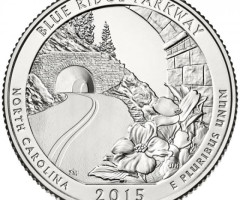 Монета Дорога Блу Рідж, ¼ долара 2015, США, Прекрасна Америка Квотери