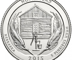 Монета Національний монумент Гомстед, ¼ долара 2015, США, Прекрасна Америка Квотери