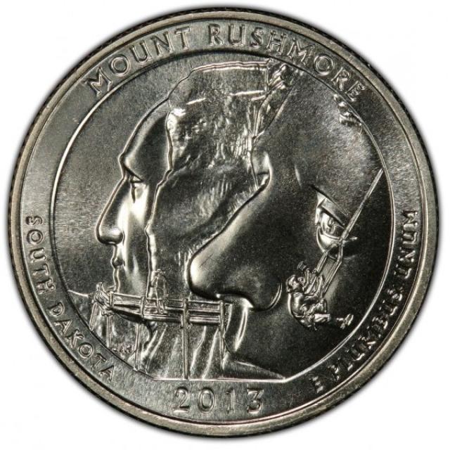 Монета Національний меморіал Маунт-Рашмор, ¼ долара 2013, США, Прекрасна Америка Квотери