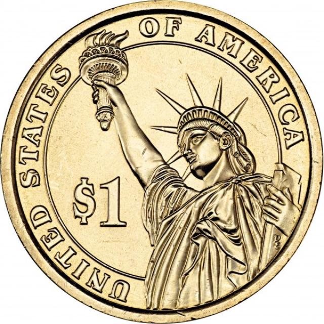 Монета Честер А. Артур, 1 долар 2012, США, Президенти США
