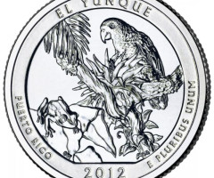 Монета Національний ліс Ель-Юнке, ¼ долара 2012, США, Прекрасна Америка Квотери