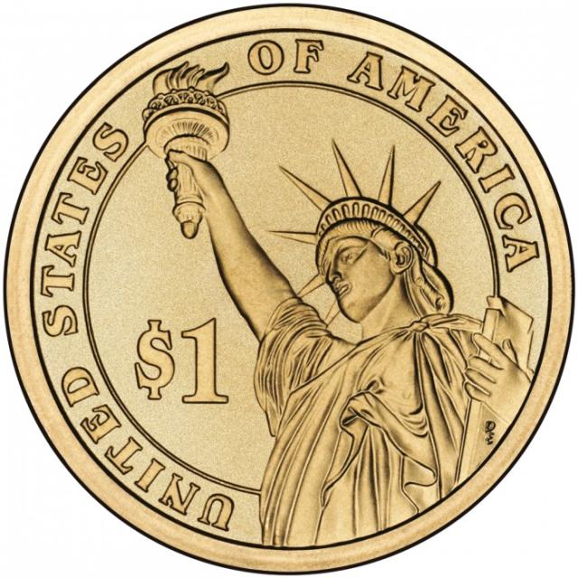 Монета Авраам Лінкольн, 1 долар 2010, США, Президенти США
