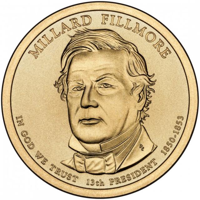 Монета Міллард Філлмор, 1 долар 2010, США, Президенти США