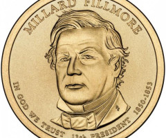 Монета Міллард Філлмор, 1 долар 2010, США, Президенти США