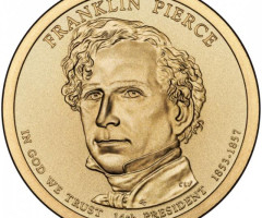 Монета Франклін Пірс, 1 долар 2010, США, Президенти США