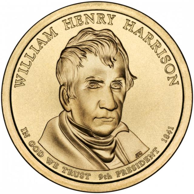 Монета Вільям Генрі Гаррісон, 1 долар 2009, США, Президенти США