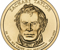 Монета Захарій Тейлор, 1 долар 2009, США, Президенти США