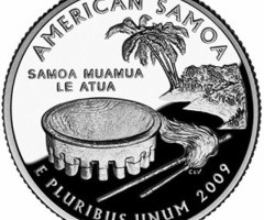 Монета Квотер Американського Самоа, ¼ долара 2009, США, Квотери 50 штатів