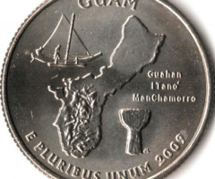 Монета Квотер Гуам, ¼ долара 2009, США, Квотери 50 штатів