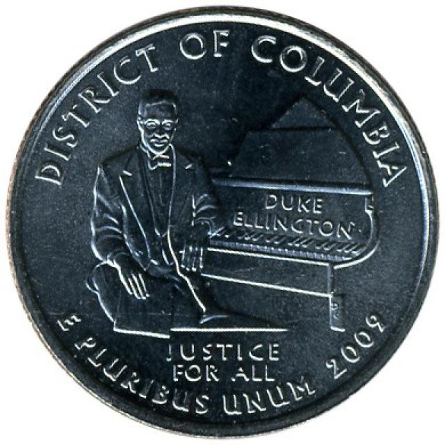 Монета Квотер Округу Колумбія, ¼ долара 2009, США, Квотери 50 штатів