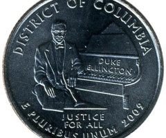 Монета Квотер Округу Колумбія, ¼ долара 2009, США, Квотери 50 штатів