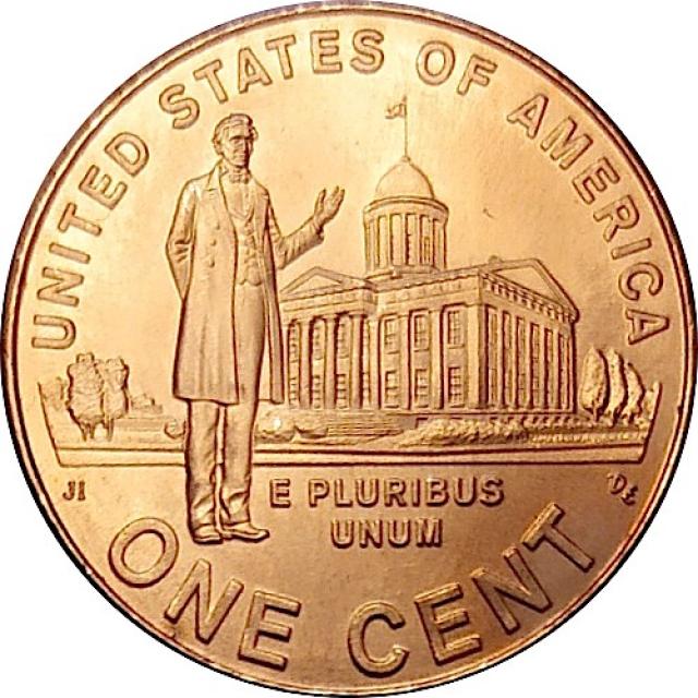 Монета Professional Life in Illinois, 1 цент 2009, США, Авраам Лінкольн
