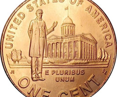 Монета Professional Life in Illinois, 1 цент 2009, США, Авраам Лінкольн