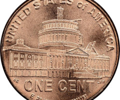 Монета Presidency in Washington, D.C., 1 цент 2009, США, Авраам Лінкольн