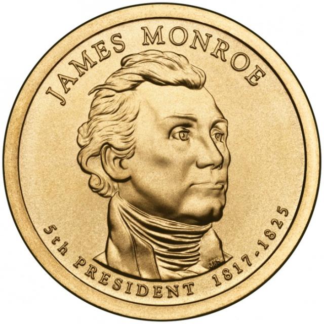 Монета Джеймс Монро, 1 долар 2008, США, Президенти США