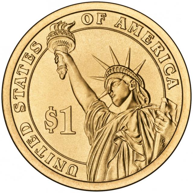 Монета Мартін Ван Бюрен, 1 долар 2008, США, Президенти США