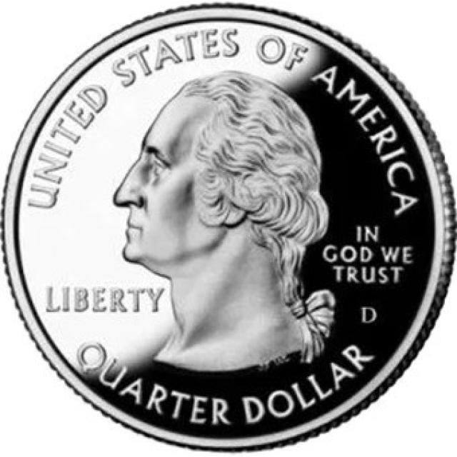 Монета Квотер штату Аляска, ¼ долара 2008, США, Квотери 50 штатів
