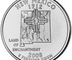 Монета Квотер штату Нью-Мексико, ¼ долара 2008, США, Квотери 50 штатів