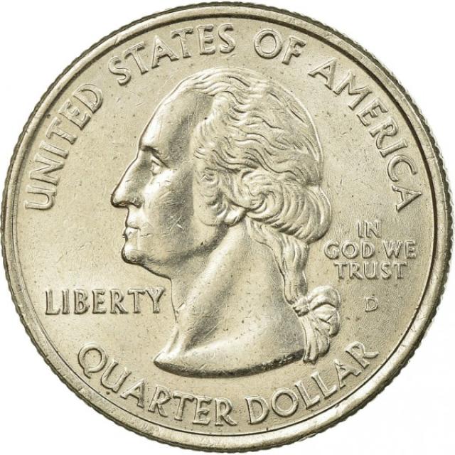 Монета Квотер штату Монтана, ¼ долара 2007, США, Квотери 50 штатів