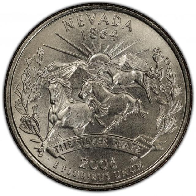 Монета Квотер штата Невада, ¼ долара 2006, США, Квотери 50 штатів