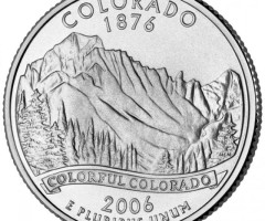 Монета Квотер штату Колорадо, ¼ долара 2006, США, Квотери 50 штатів