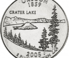 Монета Квотер штату Орегон, ¼ долара 2005, США, Квотери 50 штатів