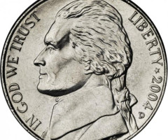 Монета Кільватер, 5 центів 2004, США, 200 років експедиції Льюїса і Кларка