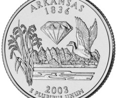 Монета Квотер штату Арканзас, ¼ долара 2003, США, Квотери 50 штатів