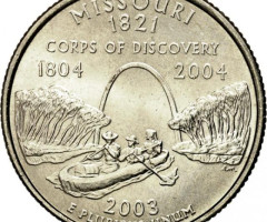 Монета Квотер штату Міссурі, ¼ долара 2003, США, Квотери 50 штатів