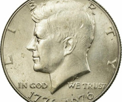Монета Independence of USA, ½ долара 1976, США, США