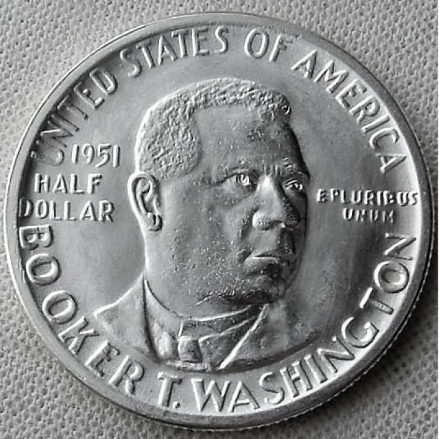 Монета Букер Таліафер Вашингтон, ½ долара 1951, США, США