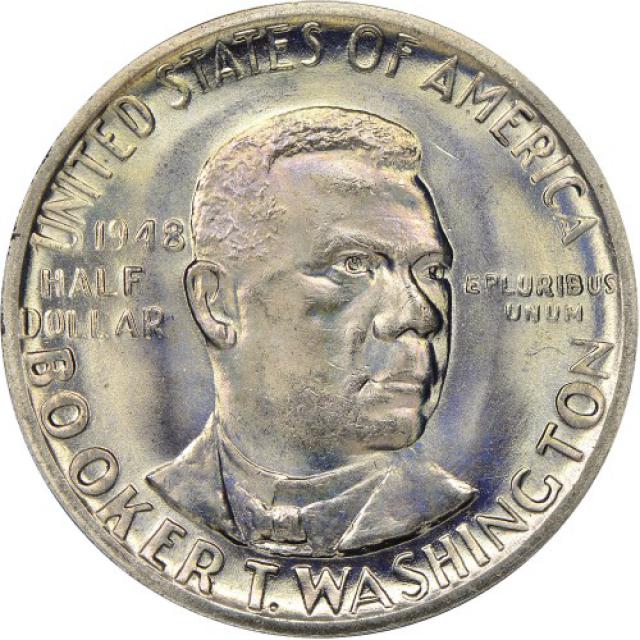 Монета Букер Таліафер Вашингтон, ½ долара 1948, США, США