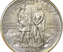 Монета Daniel Boone, ½ долара 1938, США, США