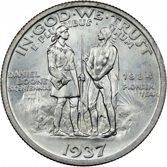 Монета Daniel Boone, ½ долара 1937, США, США