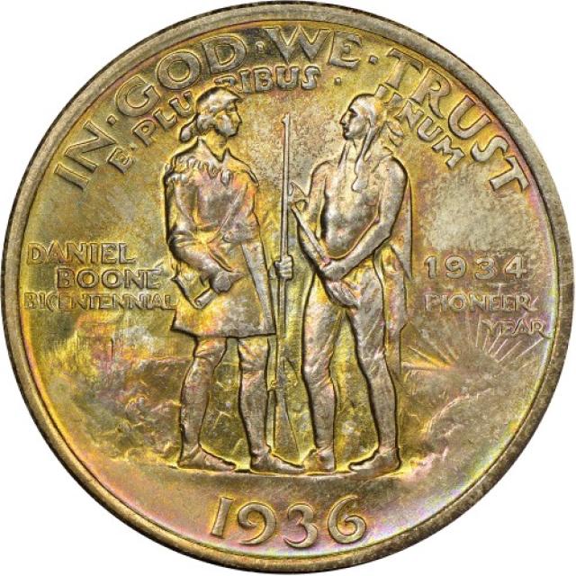 Монета Daniel Boone, ½ долара 1936, США, США