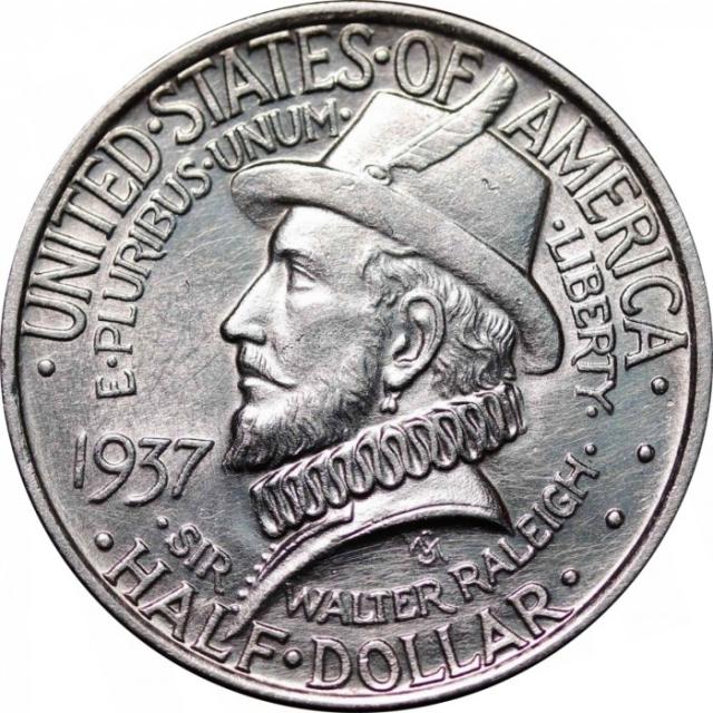 Монета Roanoke Island, ½ долара 1937, США, США