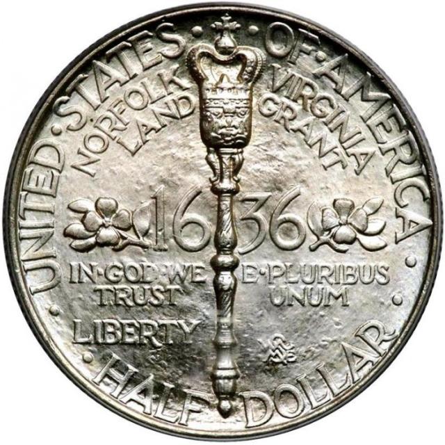 Монета Norfolk, ½ долара 1936, США, США