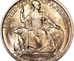 Монета Каліфорнійська Тихоокеанська міжнародна виставка в Сан-Дієго, ½ долара 1935, США, США