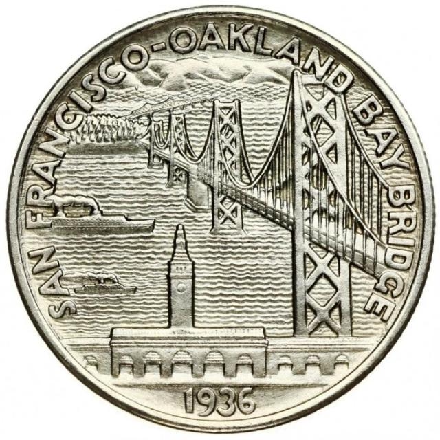 Монета Міст між Сан-Франциско та Оклендом, ½ долара 1936, США, США